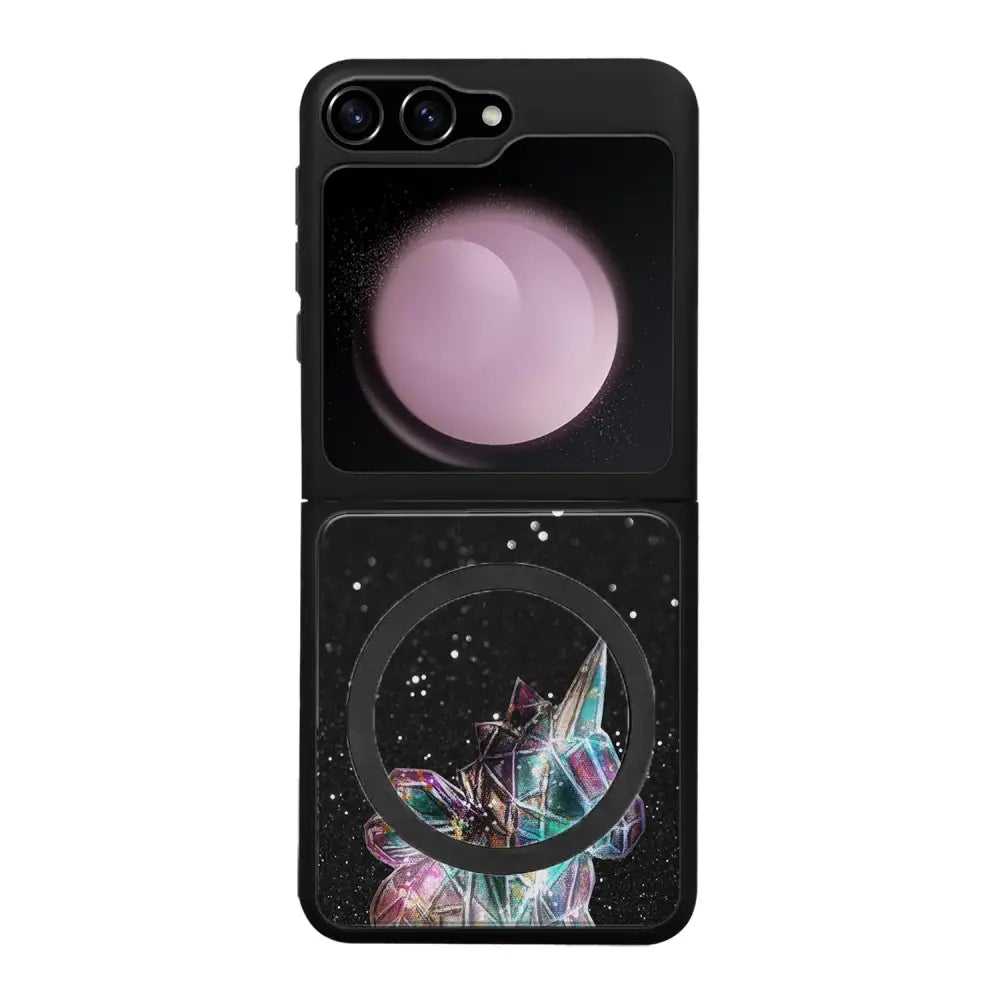 Samsung Galaxy Z Flip 5 unicorn suojakuoret - Valkoinen - Noora Kämppi