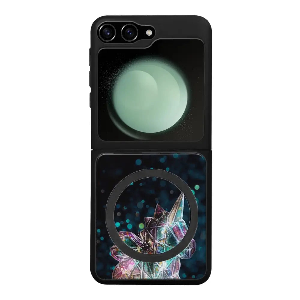 Samsung Galaxy Z Flip 6 unicorn suojakuoret - Sininen - Noora Kämppi