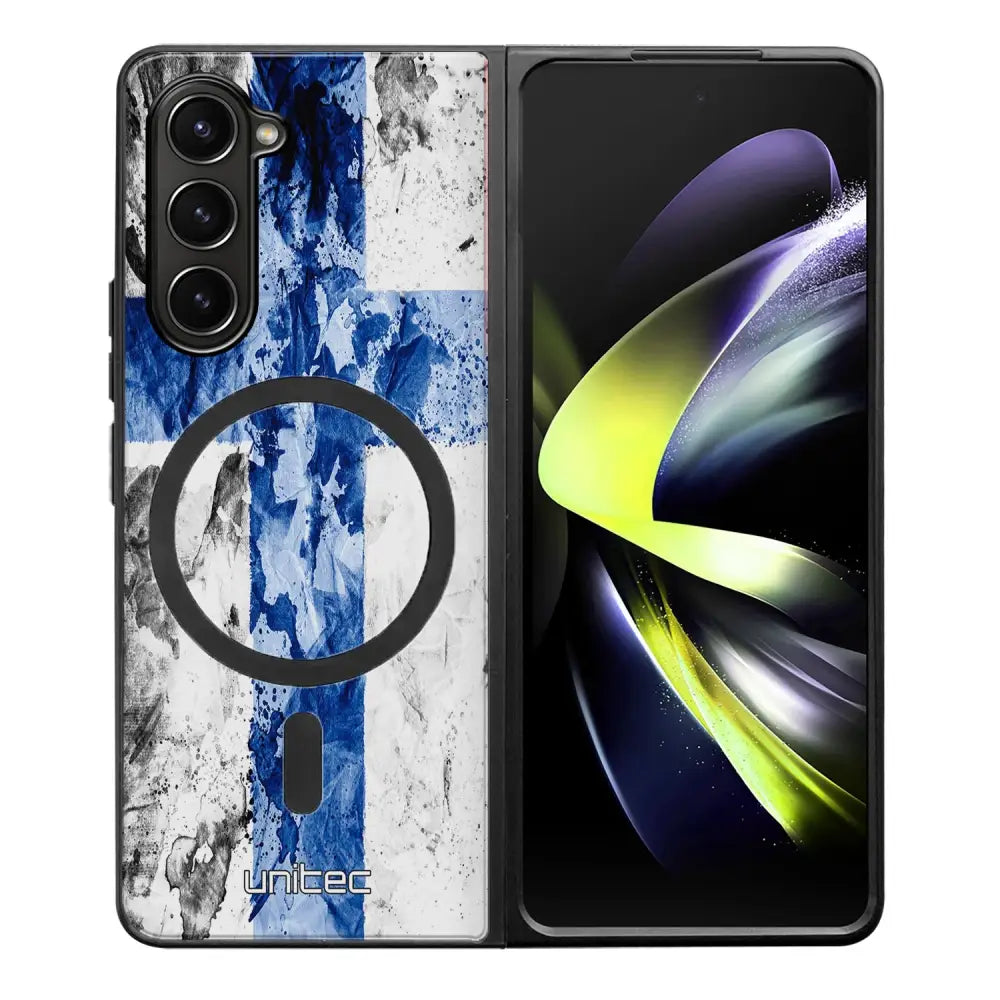 Samsung Galaxy Z Fold 5 suojakuoret - Painted Finnish Flag