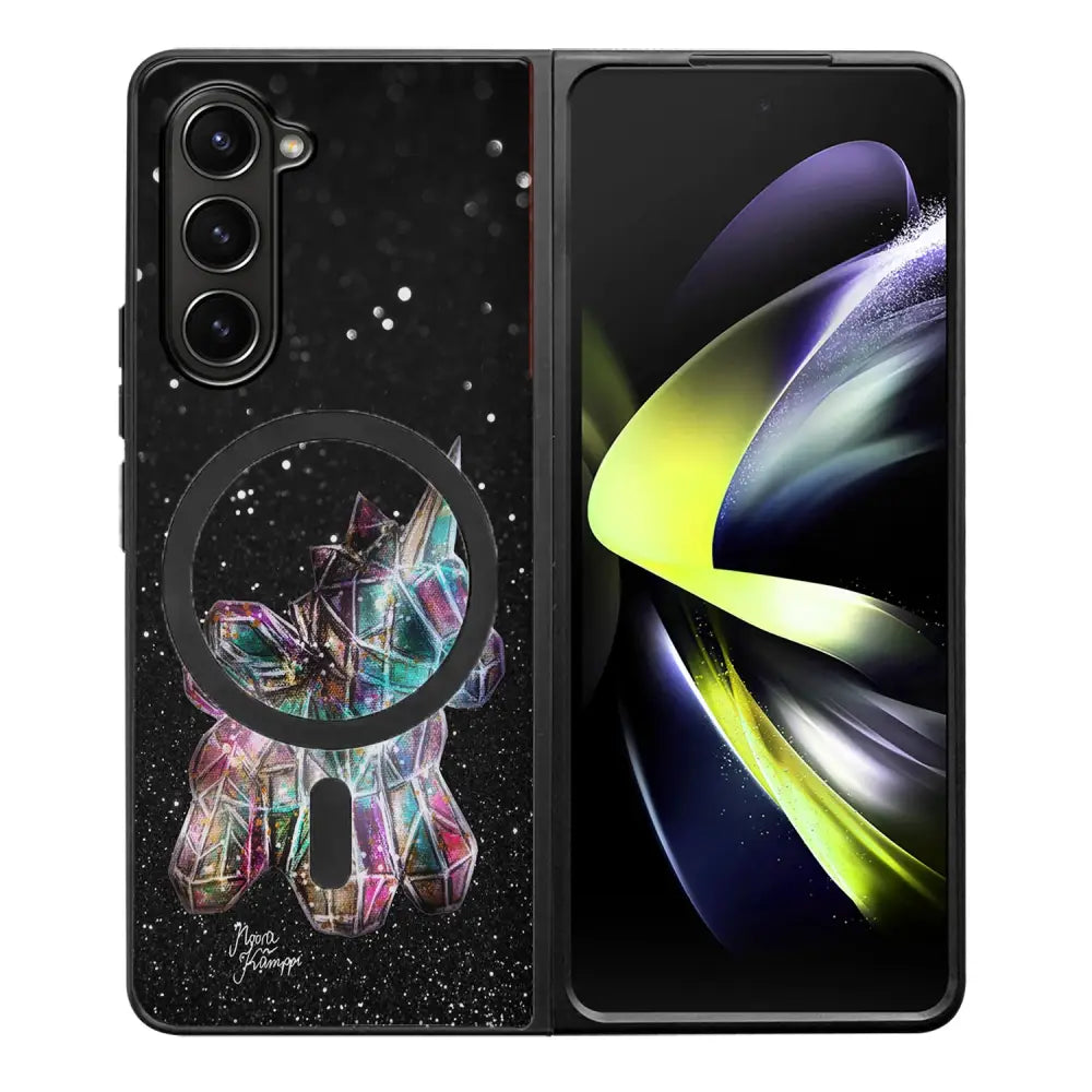 Samsung Galaxy Z Fold 5 unicorn suojakuoret - Valkoinen - Noora Kämppi