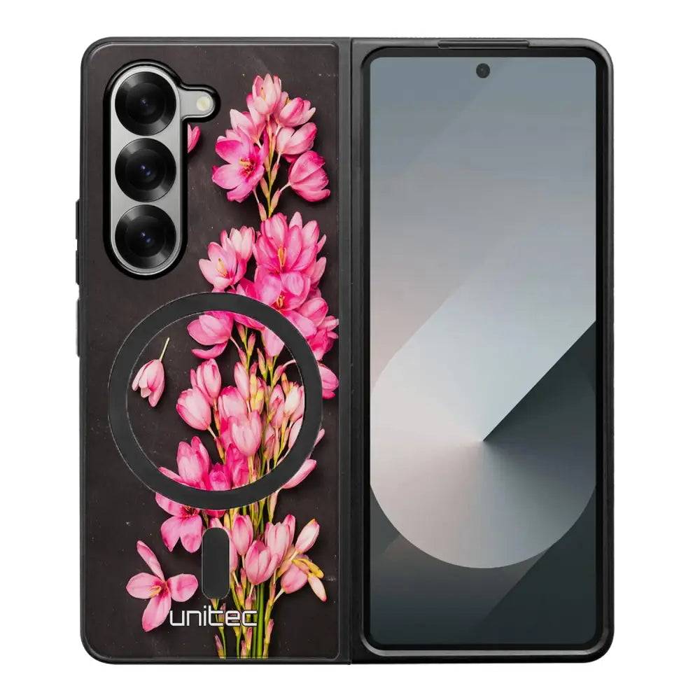 Samsung Galaxy Z Fold 6 kukka suojakuoret - Pink Flowers