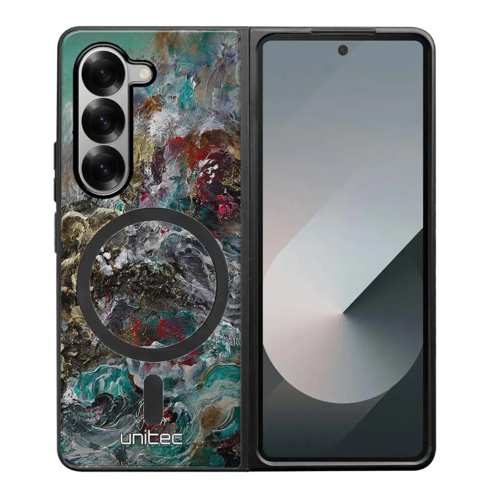 Samsung Galaxy Z Fold 6 modern art suojakuoret - Heart Knows - Noora Kämppi