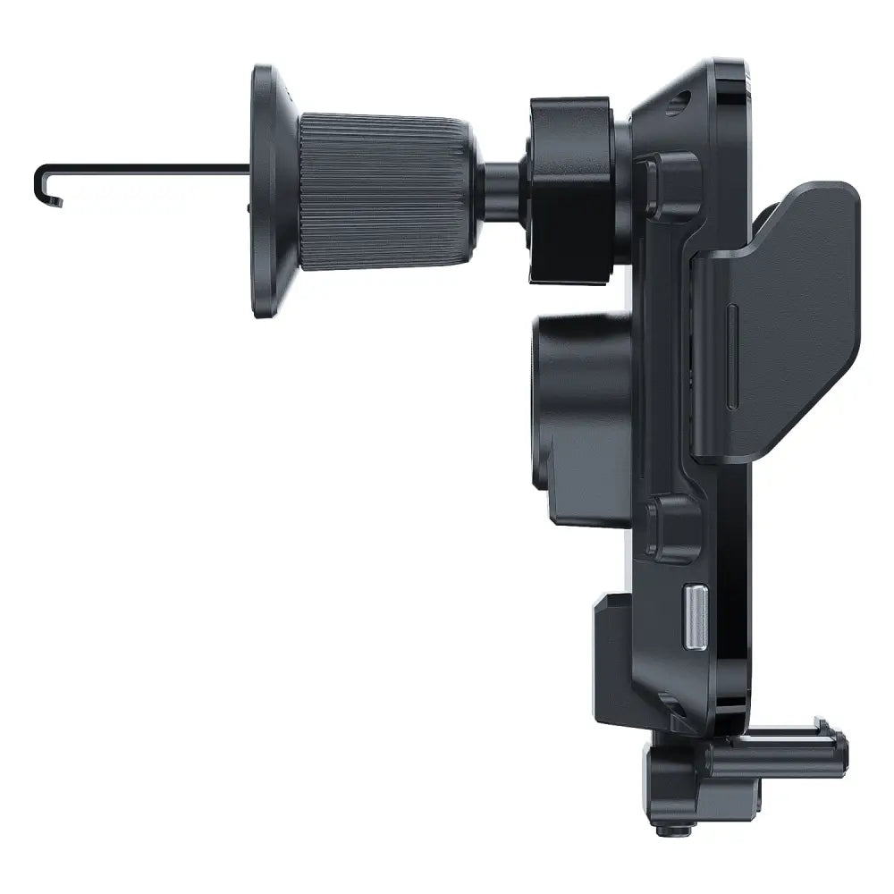 Tabletti- ja puhelinteline auton tuuletusritilään - musta