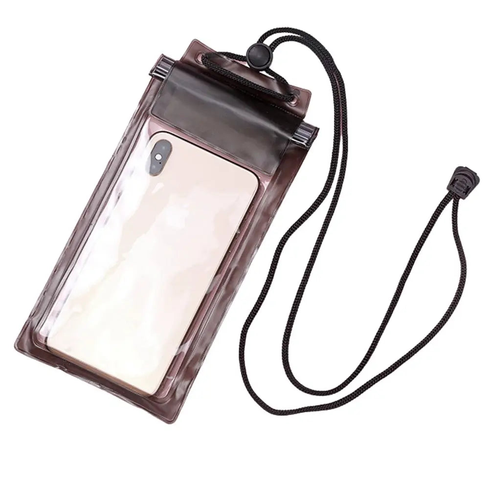 Vesitiivis suojapussi puhelimelle Musta