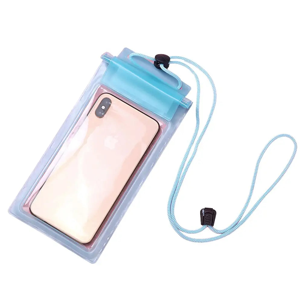 Vesitiivis suojapussi puhelimelle Vaalean sininen