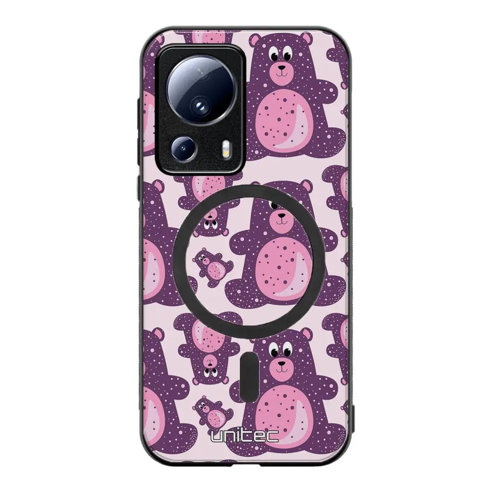 Xiaomi 13 Lite suojakuoret - Purple Teddy Bear