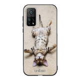Xiaomi Mi 10T kissa suojakuoret - Relaxing Cat - Ei