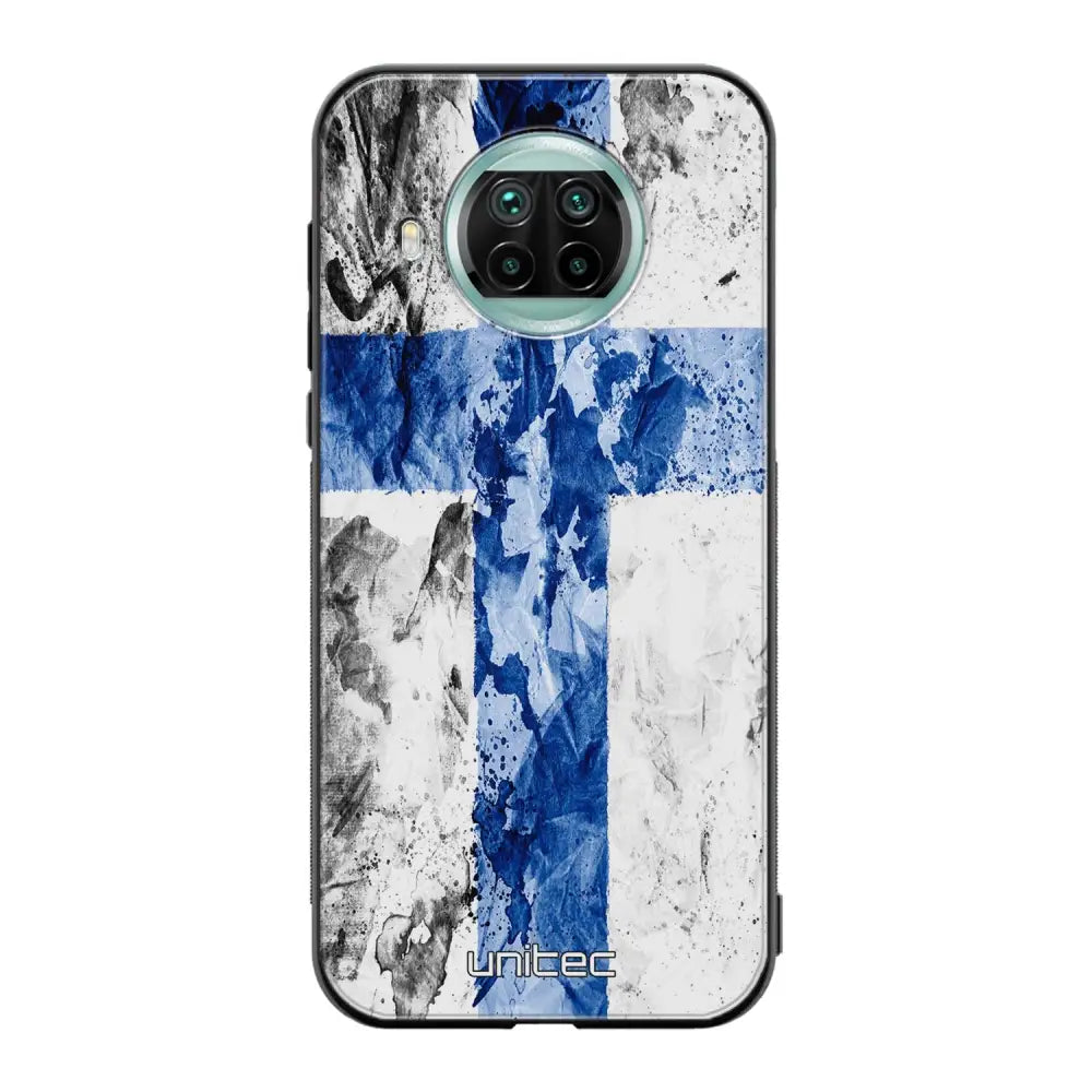 Xiaomi Mi 10T Lite suojakuoret - Painted Finnish Flag - Ei