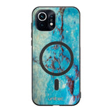 Xiaomi Mi 11 marmori suojakuoret - Turquoise Marble