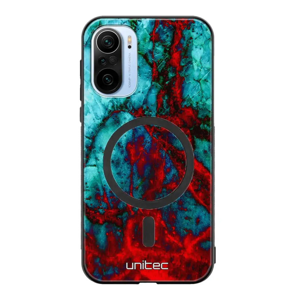 Xiaomi Mi 11i marmori suojakuoret - Blue Red Marble