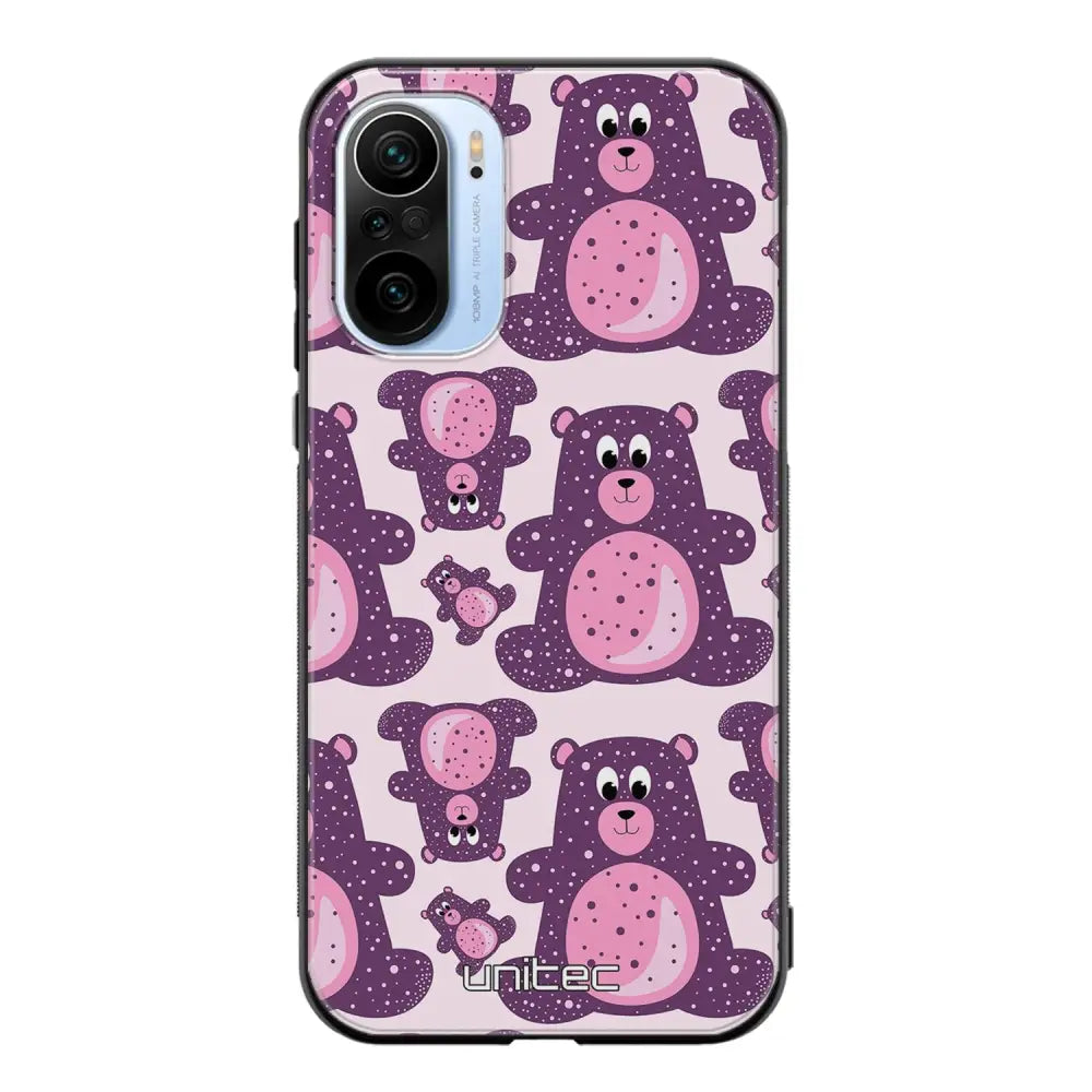 Xiaomi Mi 11i suojakuoret - Purple Teddy Bear - Ei