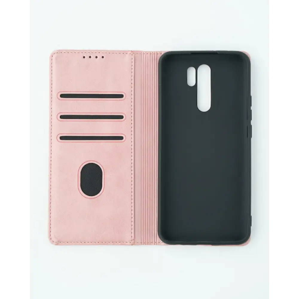 Xiaomi Redmi 9 Unitec Lompakko Suojakotelo Ruusukulta