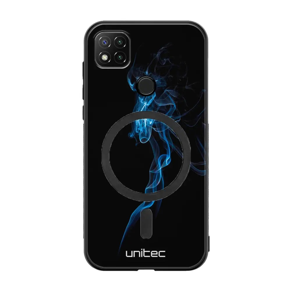 Xiaomi Redmi 9C NFC suojakuoret - Blue Smoke On Black