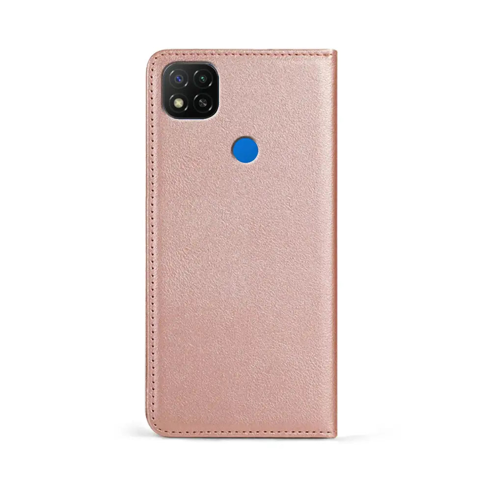 Xiaomi Redmi 9C NFC Unitec Lompakko Suojakotelo Ruusukulta