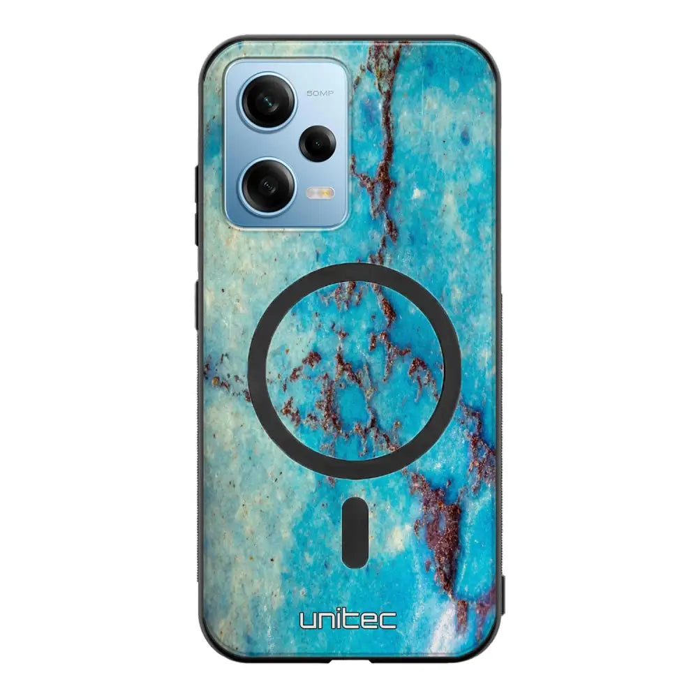 Xiaomi Redmi Note 12 5G marmori suojakuoret - Turquoise Marble