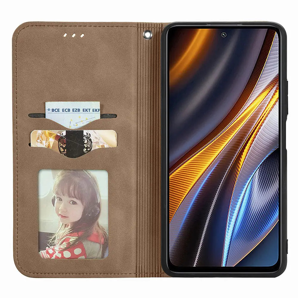 Xiaomi Redmi Note 8 Pro Unitec Lompakko Suojakotelo Ruskea