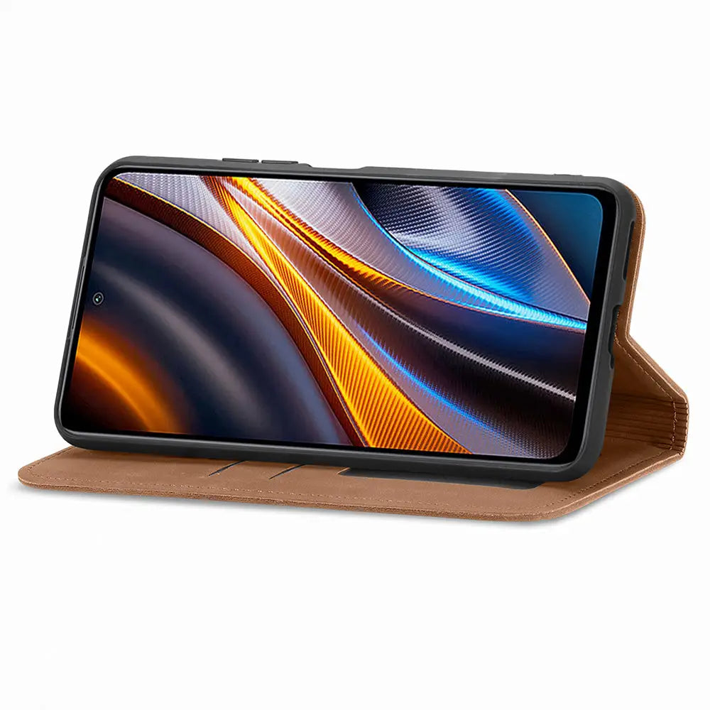 Xiaomi Redmi Note 8 Pro Unitec Lompakko Suojakotelo Ruskea