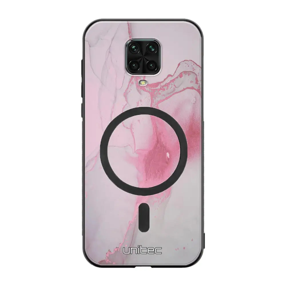 Xiaomi Redmi Note 9 Pro marmori suojakuoret - Pink Pok Rie