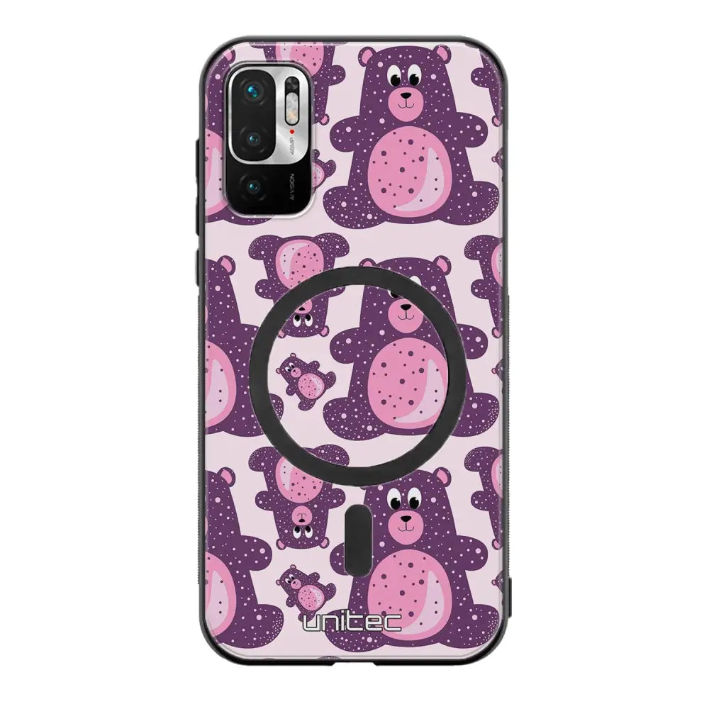 Xiaomi Redmi Note 9 Pro suojakuoret - Purple Teddy Bear