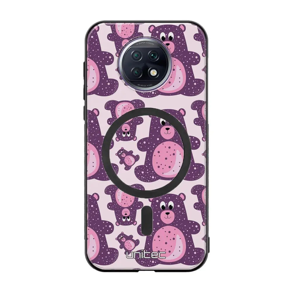 Xiaomi Redmi Note 9T suojakuoret - Purple Teddy Bear